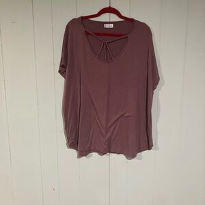 Maurices Mauve Short Sleeve Top